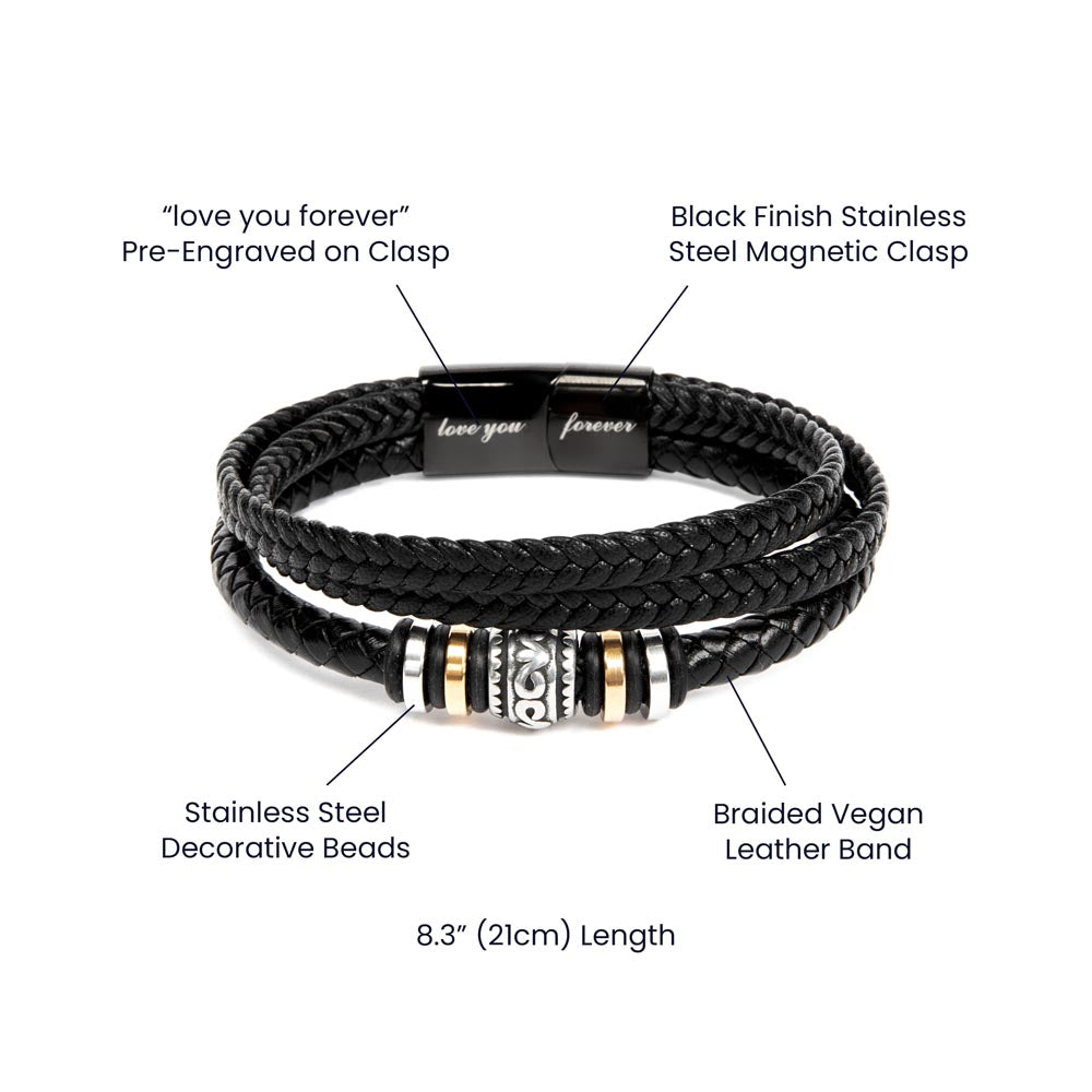 Being Special - Mens Leather Bracelet